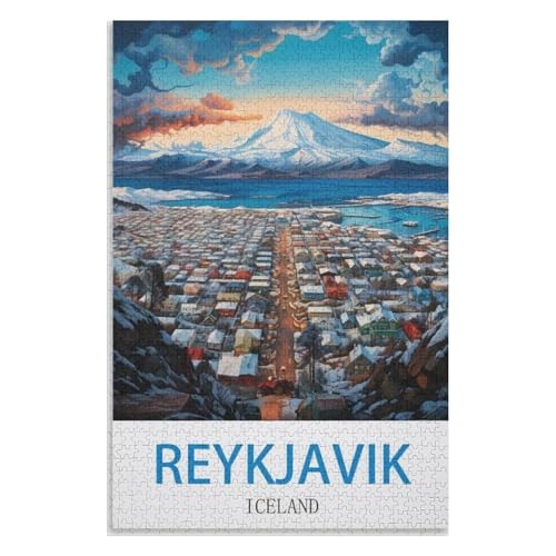 Klassische Puzzle für Erwachsene Teenager Freizeit Spaß Spiel Spielzeug Geeignet,Reykjavik Island,Lernspielzeug FüR Kinder 38x26,Papier Puzzle,AA-608 Klassische Puzzle für Erwachsene Teenager Freizeit Spaß Spiel Spielzeug Geeignet,Reykjavik Island,Lernspielzeug FüR Kinder 38x26,Papier Puzzle,AA-608 von XJUfW