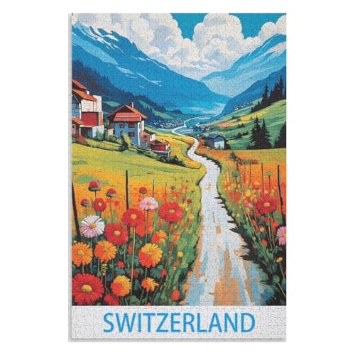 Klassische Puzzle für Erwachsene Teenager Freizeit Spaß Spiel Spielzeug Geeignet,Schweiz,Lernspielzeug FüR Kinder 38x26,Papier Puzzle,AA-456 Klassische Puzzle für Erwachsene Teenager Freizeit Spaß Spiel Spielzeug Geeignet,Schweiz,Lernspielzeug FüR Kinder 38x26,Papier Puzzle,AA-456 von XJUfW