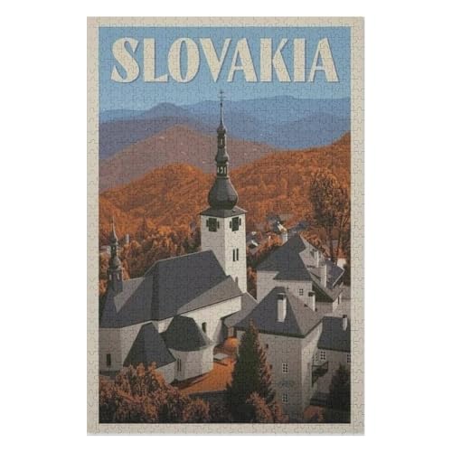 Klassische Puzzle für Erwachsene Teenager Freizeit Spaß Spiel Spielzeug Geeignet,Slowakei,Lernspielzeug FüR Kinder 52x38 Papier Puzzle,AA-1440 Klassische Puzzle für Erwachsene Teenager Freizeit Spaß Spiel Spielzeug Geeignet,Slowakei,Lernspielzeug FüR Kinder 52x38 Papier Puzzle,AA-1440 von XJUfW