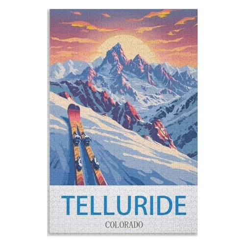 Klassische Puzzle für Erwachsene Teenager Freizeit Spaß Spiel Spielzeug Geeignet,Telluride Colorado,Lernspielzeug FüR Kinder 38x26,Papier Puzzle,AA-1496 Klassische Puzzle für Erwachsene Teenager Freizeit Spaß Spiel Spielzeug Geeignet,Telluride Colorado,Lernspielzeug FüR Kinder 38x26,Papier Puzzle,AA-1496 von XJUfW