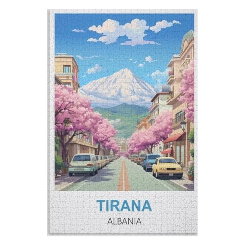Klassische Puzzle für Erwachsene Teenager Freizeit Spaß Spiel Spielzeug Geeignet,Tirana Albanien,Lernspielzeug FüR Kinder 38x26,Papier Puzzle,AA-1408 Klassische Puzzle für Erwachsene Teenager Freizeit Spaß Spiel Spielzeug Geeignet,Tirana Albanien,Lernspielzeug FüR Kinder 38x26,Papier Puzzle,AA-1408 von XJUfW
