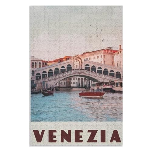 Klassische Puzzle für Erwachsene Teenager Freizeit Spaß Spiel Spielzeug Geeignet,Venedig,Lernspielzeug FüR Kinder 38x26,Papier Puzzle,AA-468 Klassische Puzzle für Erwachsene Teenager Freizeit Spaß Spiel Spielzeug Geeignet,Venedig,Lernspielzeug FüR Kinder 38x26,Papier Puzzle,AA-468 von XJUfW