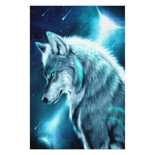 Klassische Puzzle für Erwachsene Teenager Freizeit Spaß Spiel Spielzeug Geeignet，Wolf Puzzle ，，Lernspielzeug FüR Kinder 52x38 Papier Puzzle von XJUfW