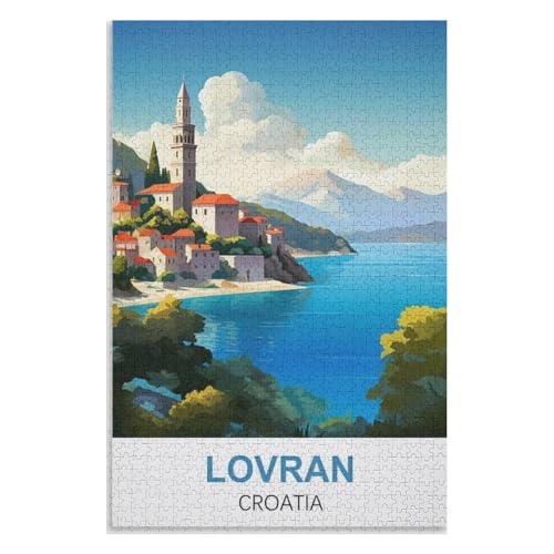 Puzzle für Erwachsene und Kinder ab 14 Jahren, 1000 StüCk,Lovran Kroatien,Lernspielzeug FüR Kinder 38x26,Papier Puzzle,AA-1073 Puzzle für Erwachsene und Kinder ab 14 Jahren, 1000 StüCk,Lovran Kroatien,Lernspielzeug FüR Kinder 38x26,Papier Puzzle,AA-1073 von XJUfW
