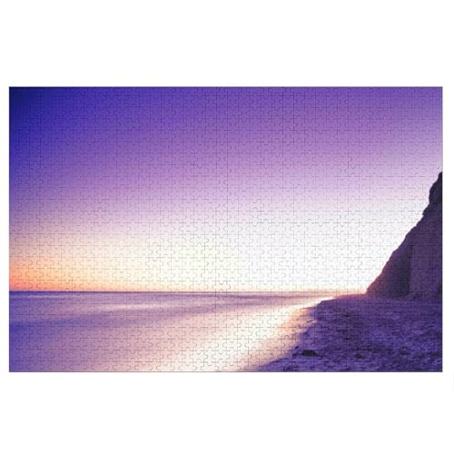 Puzzle für Erwachsene und Kinder ab 14 Jahren, 1000 StüCk，Sea Coast, ，Lernspielzeug FüR Kinder 38x26，Papier Puzzle von XJUfW