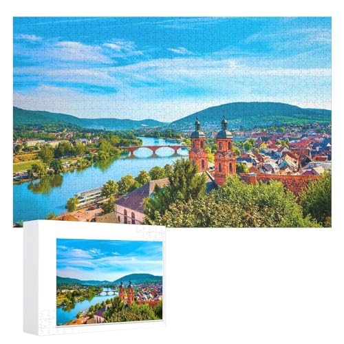Puzzle für Erwachsene und Kinder ab 14 Jahren, 1000 StüCk,„Stadt Miltenberg, Bayern, ,Lernspielzeug FüR Kinder 70x50,Papier Puzzle Puzzle für Erwachsene und Kinder ab 14 Jahren, 1000 StüCk,„Stadt Miltenberg, Bayern, ,Lernspielzeug FüR Kinder 70x50,Papier Puzzle von XJUfW