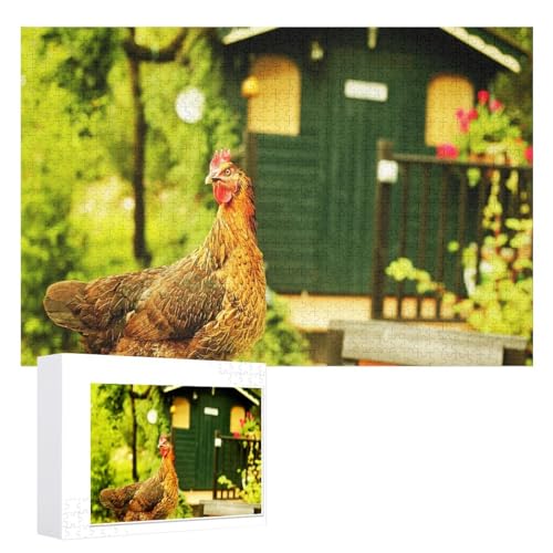 Wohnkultur Geburtstag ，Challenging Games Moderne Lernspiel Stress Relief ，1000 StüCk， Huhn Puzzle，，Lernspielzeug FüR Kinder 75x50，Holz Puzzle von XJUfW