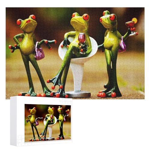 Wohnkultur Geburtstag ，Challenging Games Moderne Lernspiel Stress Relief ，1000 StüCk，Frosch Puzzle 1000 Teile ，，Lernspielzeug FüR Kinder 38x26，Papier Puzzle von XJUfW