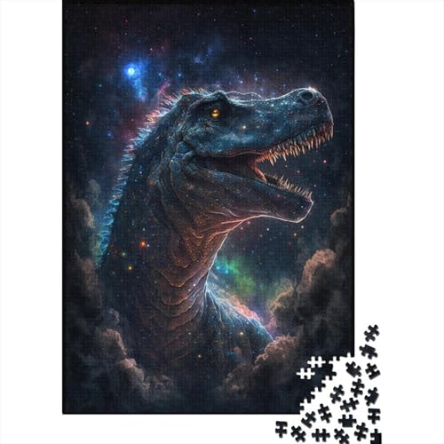 1000-teiliges Puzzle, Galaxie-Dinosaurier-Puzzle für Kinder, Lernspiel aus Holz, Puzzles für Erwachsene, 1000 Stück (75 x 50 cm) von XJmoney