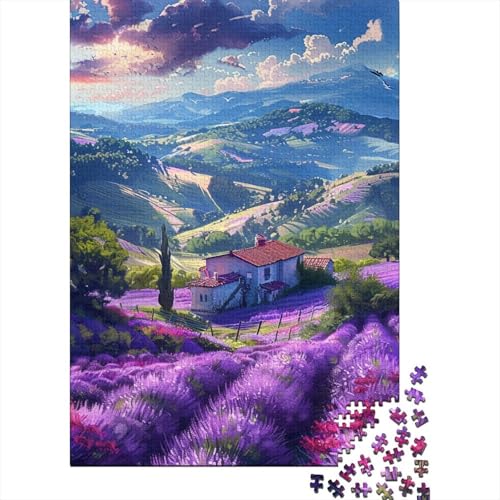 1000-teiliges Puzzle, lila Tulpen-Puzzle für Kinder, Lernspiel aus Holz, Puzzles für Erwachsene, 1000 Stück (75 x 50 cm) von XJmoney