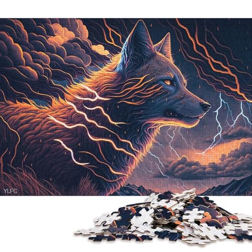 1000-teiliges Puzzle Art Dream Fox Puzzles für Kinder Puzzles Lernspiel für Kinder 1000 Teile (75x50cm) von XJmoney