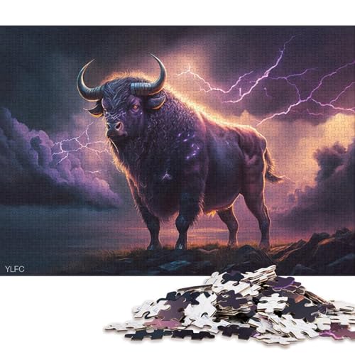 1000-teiliges Puzzle für Erwachsene, Fantasy Art Yak-Puzzles für Kinder, Puzzles 1000-teilig, Spielspielzeug für Kinder, Familienpuzzles 1000 Stück (75 x 50 cm) von XJmoney