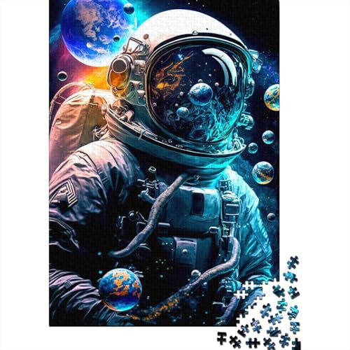 1000-teiliges Puzzle für Erwachsene | Astronauten-Puzzle für Erwachsene, 1000-teiliges Puzzle, Geschenke für Halloween, 1000 Teile (75 x 50 cm) von XJmoney