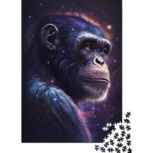 1000-teiliges Puzzle für Kinder und Jugendliche, Galaxy Monkey, Holzpuzzle, Lernspiele für Kinder und Jugendliche, 1000 Teile (75 x 50 cm) von XJmoney