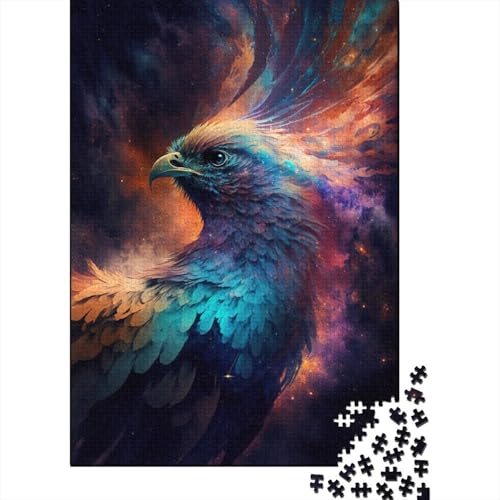 1000-teiliges Puzzle für Teenager, Galaxie-Phönix-Vogel, Holzpuzzle, Lernspiele für Teenager, 1000 Teile (75 x 50 cm) von XJmoney