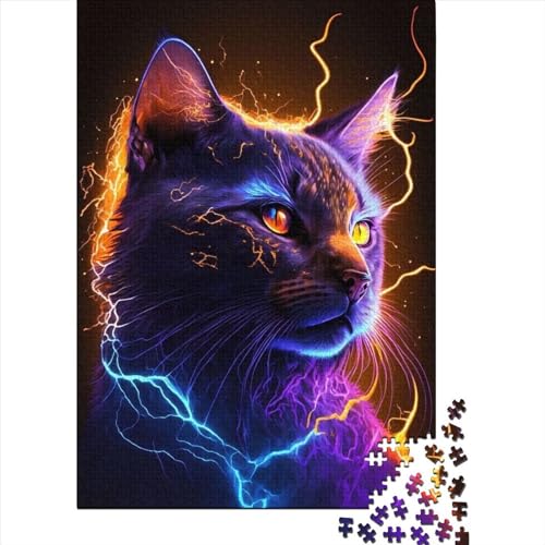 300-teiliges Holzpuzzle „Star Cat1“ für Kinder und Jugendliche, Lernspiel für Erwachsene Jugendliche, 300 Teile (40 x 28 cm), Familie von XJmoney