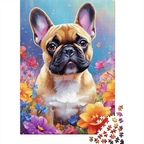 300-teiliges Puzzle, Kunst, Blumen, Hunde, Puzzle für Kinder, Holzbrett-Puzzle, Lernspiele, Heimdekoration, Puzzle 300 Teile (40 x 28 cm) von XJmoney