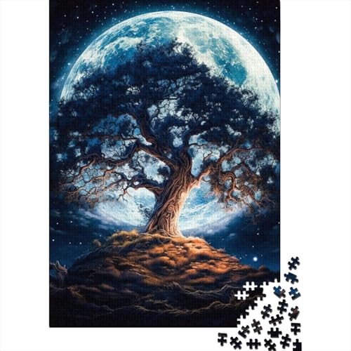 300-teiliges Puzzle „Kosmischer Lebensbaum 741“, Puzzle, Puzzle-Herausforderung, Unmögliches Puzzlespiel für Erwachsene ab 18 Jahren, 300 Teile (40 x 28 cm) von XJmoney