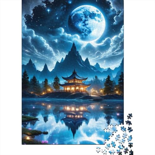 300-teiliges Puzzle für Erwachsene, Holzbrett-Puzzles für Kinder, Denksport-Puzzles für Erwachsene, 300 Teile (40 x 28 cm) von XJmoney