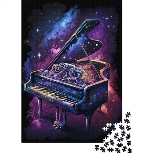 300-teiliges Puzzle für Kinder, Galaxy Piano-Puzzles für Kinder und Jugendliche, Holzpuzzles, Puzzle für Puzzleliebhaber, 300 Teile (40 x 28 cm) von XJmoney