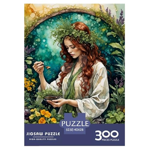 300-teiliges Puzzle mit schönen Mädchen, Puzzles für Erwachsene und Teenager, Denksport-Puzzles für Erwachsene, 300 Teile (40 x 28 cm) von XJmoney