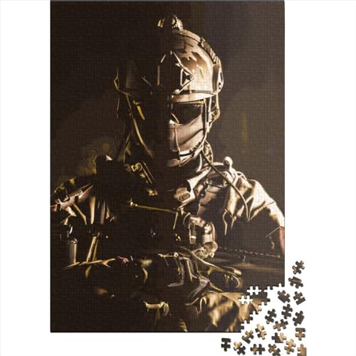 300-teiliges Soldaten-Puzzle für Erwachsene und Teenager. Holzpuzzle für Kinder. 300 Teile (40 x 28 cm) Familie. von XJmoney