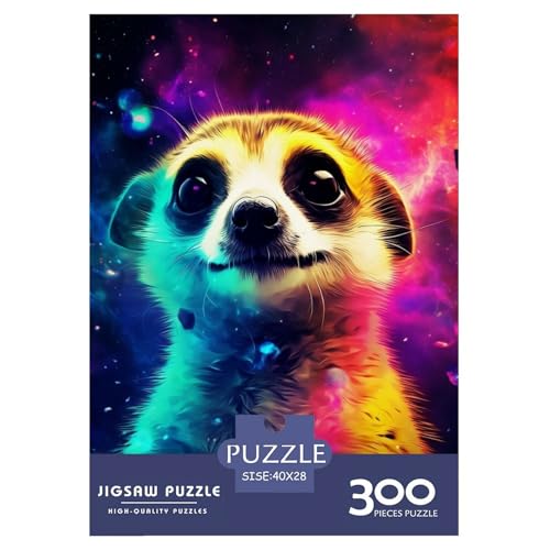 300-teiliges Tier-Otter-Puzzle für Erwachsene, schwierige Holzpuzzles für Erwachsene und Jugendliche ab 12 Jahren, 300 Teile (40 x 28 cm) von XJmoney