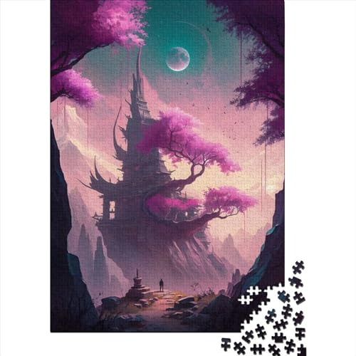 500-teiliges Magic_Tree-Puzzle für Erwachsene, Puzzles für Kinder, Puzzles für Kinder, Lernspiel, Herausforderungsspielzeug, 500 Teile (52 x 38 cm), Gelegenheits-Puzzlespiele, Raumdekoration von XJmoney