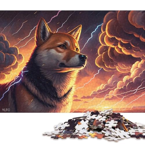 500-teiliges Puzzle, Fantasie-Shiba-Inu-Puzzle für Kinder, Brettpuzzle, anspruchsvolles Spiel, 500 Teile (52 x 38 cm) von XJmoney