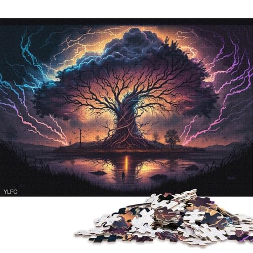 500-teiliges Puzzle, Kunst, Lebensbaum, für Kinder, Puzzle, Lernspielzeug, 500 Teile (52 x 38 cm) von XJmoney