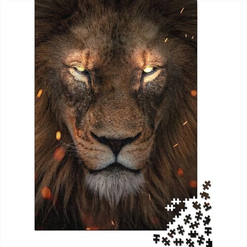 500-teiliges Puzzle „Der besessene König“ | Puzzle | Nachhaltiges Puzzle für Erwachsene | Hochwertiges Puzzle aus 100% Holz | Lustige Spiele, 500 Teile (52 x 38 cm) von XJmoney