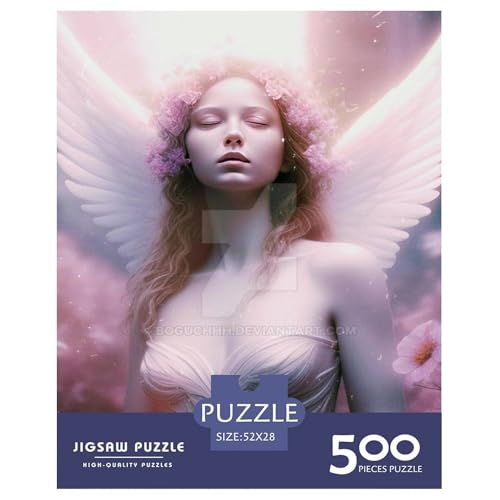 500-teiliges Puzzle „Engel-Mädchen“ für Erwachsene Teenager. Puzzles für Erwachsene und Teenager für Erwachsene, ab 14 Jahren. 500 Teile (52 x 38 cm) von XJmoney