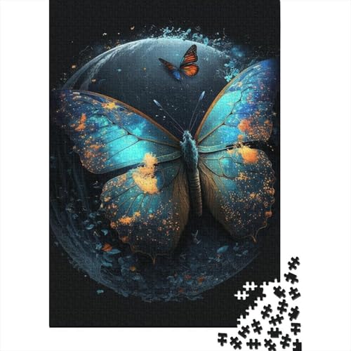 500-teiliges Puzzle Art Dream Butterfly Kreatives quadratisches Puzzle für Kinder und Jugendliche Holzpuzzle Spielzeug Denkspiel 500 Teile (52 x 38 cm) von XJmoney