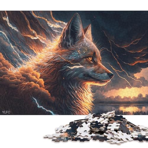 500-teiliges Puzzle Art Dream Fox Puzzles Puzzle Zusammenbauspielzeug Interaktives Familienspiel 500 Teile (52 x 38 cm) von XJmoney