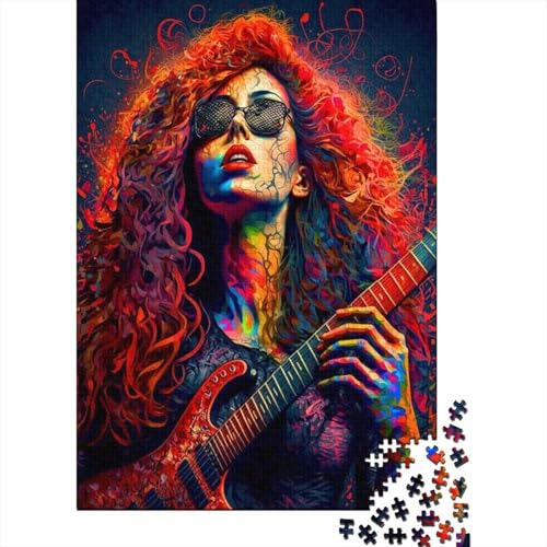 500-teiliges Puzzle für Erwachsene, Popmusiker-Puzzle, Holzpuzzle, dekomprimierendes geistiges Lernspielzeug, gutes Geschenk für Teenager, 500 Stück (52 x 38 cm) von XJmoney