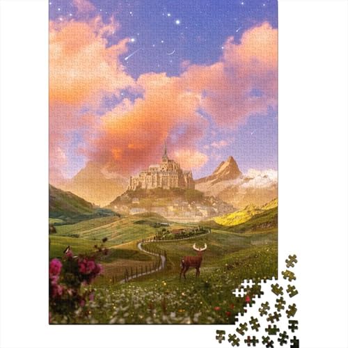 500-teiliges Puzzle mit Hirschmotiv für Erwachsene und Jugendliche. Puzzle für Erwachsene. Puzzle für Erwachsene und Jugendliche. 500 Teile (52 x 38 cm) von XJmoney