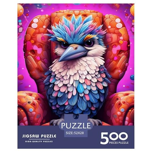 500-teiliges Puzzle mit Tier- und Vogelmotiven für Erwachsene und Teenager, Puzzle für Erwachsene, Lernspielzeug, 500 Teile (52 x 38 cm) von XJmoney