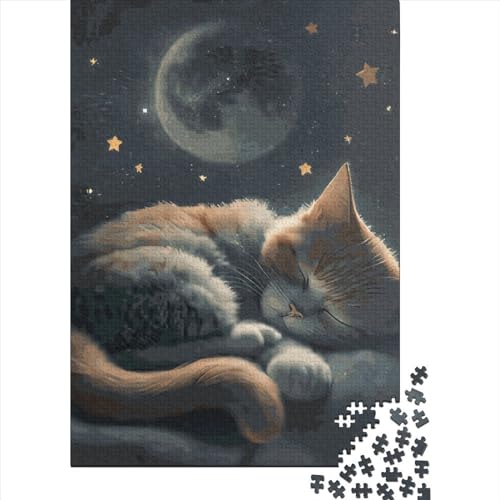 500-teiliges Puzzle mit niedlichen Katzenmotiven für Kinder. Puzzles für Kinder und Teenager. Puzzle für Kinder und Teenager. 500 Teile (52 x 38 cm). Gelegenheits-Puzzlespiele. Raumdekoration. von XJmoney