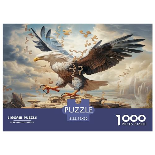 Adlerflügel-Puzzle für Erwachsene und Jugendliche, 1000 Teile, Puzzle für Erwachsene, Denksport-Puzzle, 1000 Teile (75 x 50 cm) von XJmoney