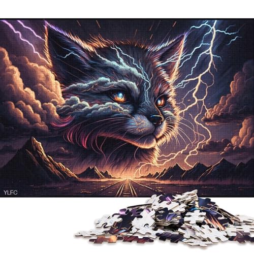 Animal Art Waschbär-Puzzle 1000 Teile Puzzle für Kinder, Denkspiel, Puzzle-Spielzeug für Kinder, 1000 Teile (75 x 50 cm) von XJmoney