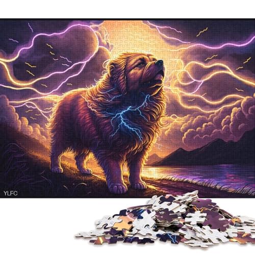 Art Chow-Chow-Hunde-Puzzle 300 Teile Puzzle für Kinder, Denkspiel, Puzzlespielzeug für Kinder, 300 Teile (40 x 28 cm) von XJmoney