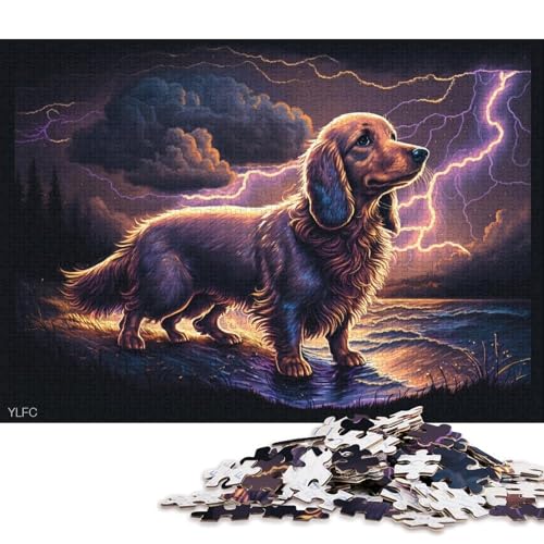 Art Dackel-Puzzle 500 Teile, Puzzle für Kinder, Denkspiel, Puzzlespielzeug für Kinder, 500 Teile (52 x 38 cm) von XJmoney