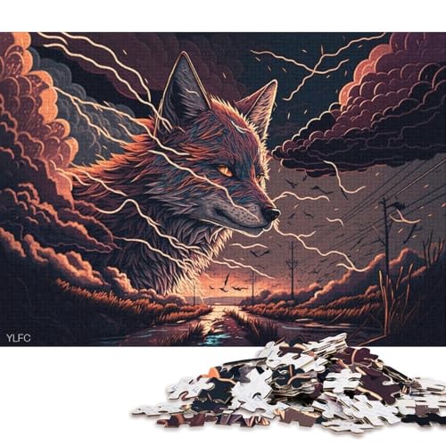 Art Dream Fox Puzzle 500 Teile Puzzle für Kinder, Denkspiel, Puzzlespielzeug für Kinder, 500 Teile (52 x 38 cm) von XJmoney