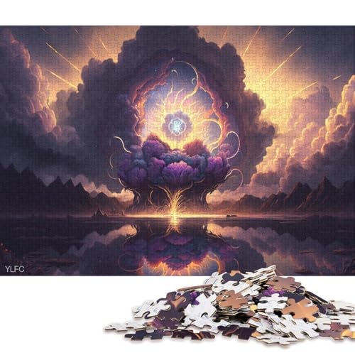 Art Lotusblume Puzzle für Kinder 300-teiliges Puzzle für Teenager Kreatives Puzzle Herausfordernde Spiele für die ganze Familie Spielzeug 300 Teile (40x28cm) von XJmoney