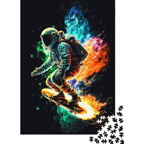 Astro on Fire Puzzle Lernspiele Familienaktivitäten Puzzle aus 100% recyceltem Karton für Erwachsene Geschenke zum Kindertag Teenager 38 x 26 cm / 1000 Stück von XJmoney