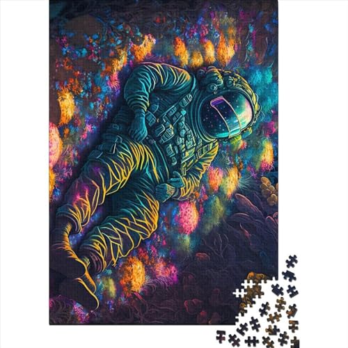 Astronauts2 Puzzle Spielzeug Lernspiel 100 % recycelter Karton Puzzle für Kinder Erwachsene Geschenke zum Kindertag 38 x 26 cm / 1000 Stück von XJmoney