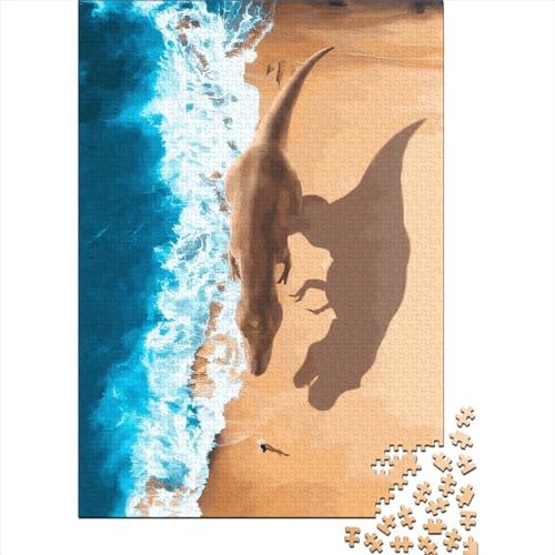 Beach Hunt Puzzle rechteckiges Papier-Puzzle herausfordernd und inspirierend für Kinder Erwachsene Ostergeschenk 38 x 26 cm / 1000 Teile von XJmoney