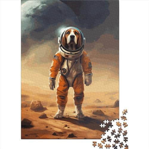 Beagle Mars Puzzle Spielzeug Lernspiel 100% Puzzle aus recyceltem Karton für Kinder Erwachsene Geschenke zum Kindertag 38 x 26 cm / 1000 Stück von XJmoney