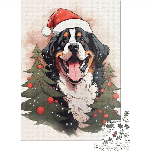 Beagle Weihnachtspuzzle aus 100 % recyceltem Karton, Premium-Qualität für Kinder und Erwachsene, 38 x 26 cm, 1000 Teile von XJmoney