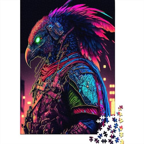 Bird Warrior1 500-teiliges Puzzle | Puzzle | Nachhaltiges Puzzle für Erwachsene | Premium-Puzzle aus 100% Holz | Lustige Spiele 500 Teile (52 x 38 cm) von XJmoney